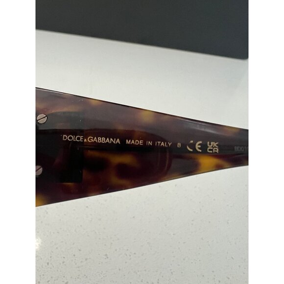Dolce&Gabbana DG4454 brown tortoise rectangle sunglasses NWOT